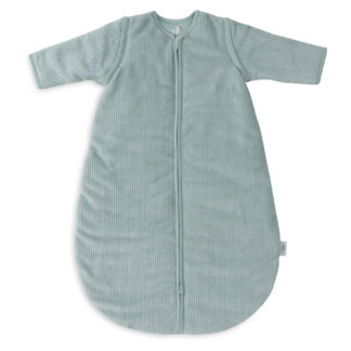 Baby Slaapzak Met Afritsbare Mouw 90cm | Rib - Sea Green | Jollein